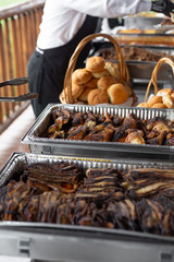 Grilled Chicken at Barbecue Picnic