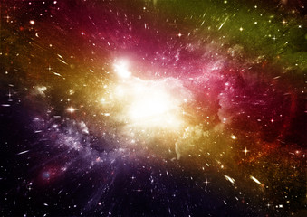 galaxy in a free space