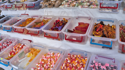 Various sweets and candies for sale