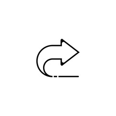 right arrow icon. sign design