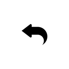 left arrow icon. sign design