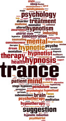 Obraz premium Trance word cloud