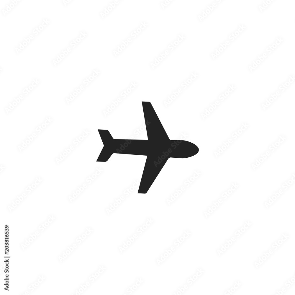 Poster airplane icon. sign design