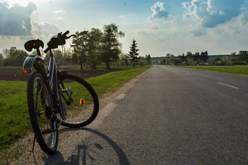 Fototapeta premium bicycle on the road