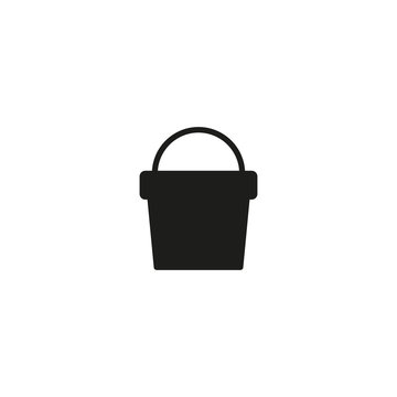 bucket icon. sign design