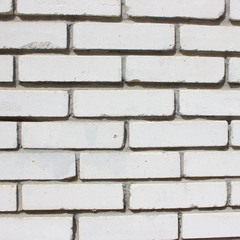 White bricks wall background 