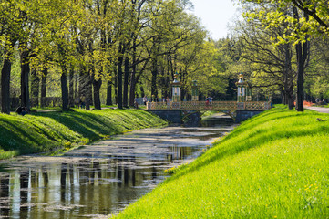 Bridge across canal in Alexander's park