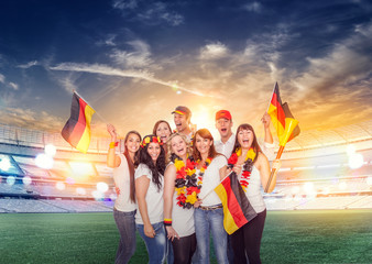german fans in stadion
