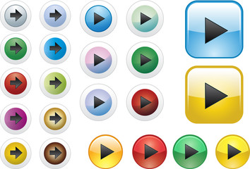 Botones de play y flechas.