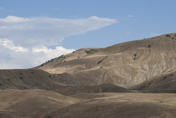 The Crimean steppe (the Surroundings of lake Chokrak)