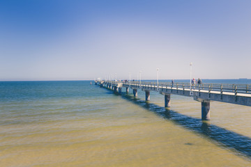 Fototapeta premium Pier at the sea / holiday landscape view