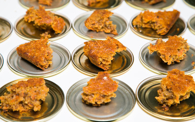 Chunks of a Caramel cake