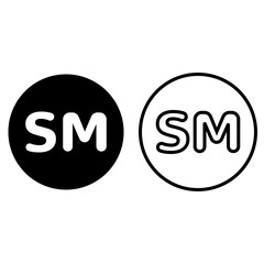 SM mark icon