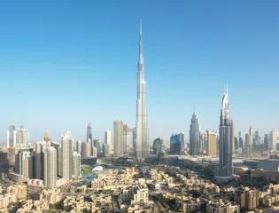 Crédence en verre imprimé Burj Khalifa Horizon de Dubaï, Émirats Arabes Unis
