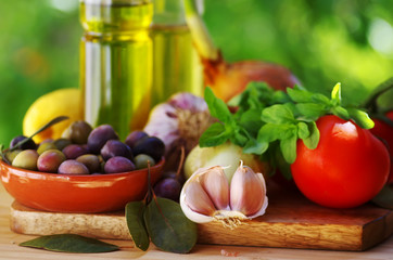 condiments of mediterranean cuisine