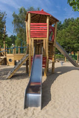 Children´s playground with a slide