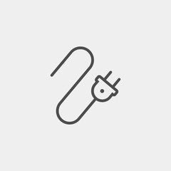 Plug sockets flat vector icon