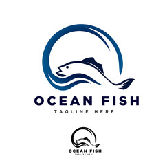 World ocean fish logo