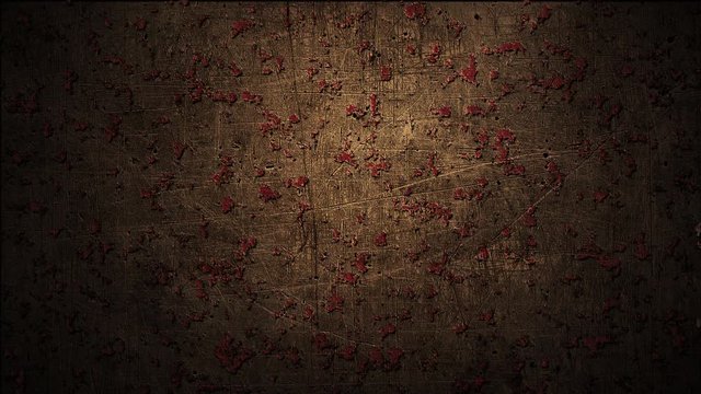 rusting metal, 4k timelapse computer generated grunge animation background 