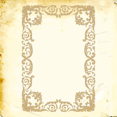 Vector baroque of vintage elements for design. 