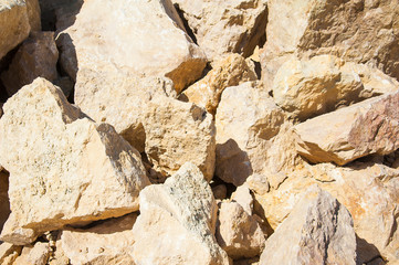 Production of stone at a forsaken quarry