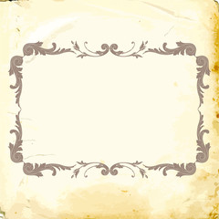 Vector baroque of vintage elements for design. 