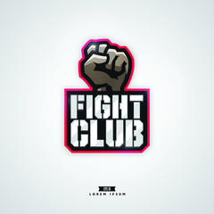Modern professional fight club logo design.