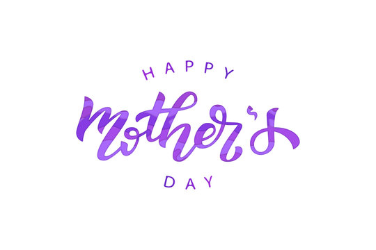Vector realistic isolated typography for Mother's Day with paper cut layer design for decoration and covering on the purple background. Concept of Happy Mothers Day.