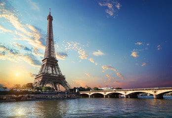 Bridge Iena in Paris - obrazy, fototapety, plakaty