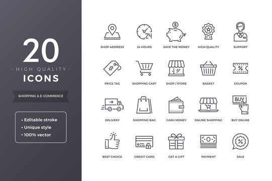 E-commerce Line Icons