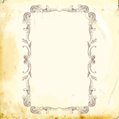 Vector baroque of vintage elements for design. 