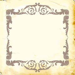 Vector baroque of vintage elements for design. 