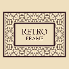 Vintage ornamental frame