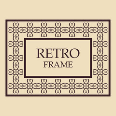 Vintage ornamental frame