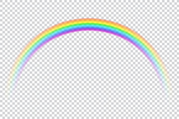 Realistic vector rainbow icon