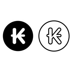 Laos kip currency symbol icon