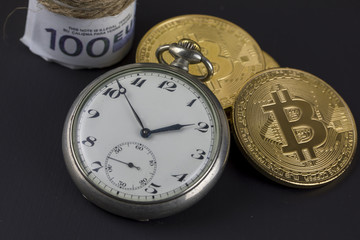 Time and Money , Bitcoin Concept