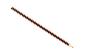 Orange pencil on white