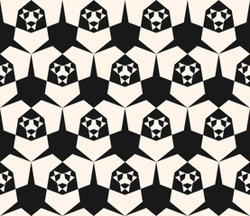 Black and white vector geometric pattern. Modern abstract seamless background