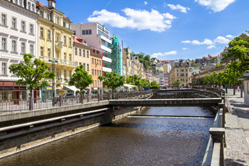 Beautiful buildings of Karlovy Vary, Czech Republic