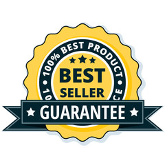 Best Seller label illustration
