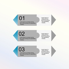 infographics/The figure shows the infographics for the four positions of the textures. Business card timetable. Business card for text, write your own text. Vector business template for presentation. 
