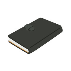 黒革　手帳　ビジネスイメージ　イラスト
