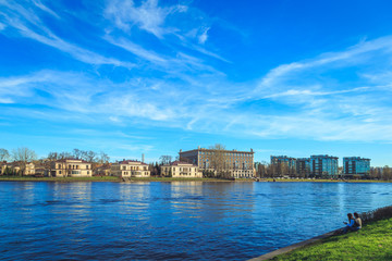 Fototapeta premium Panorama of the Krestovsky Island in St. Petersburg