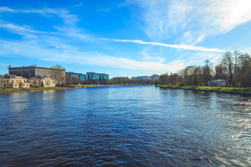 Panorama of the Krestovsky Island in St. Petersburg