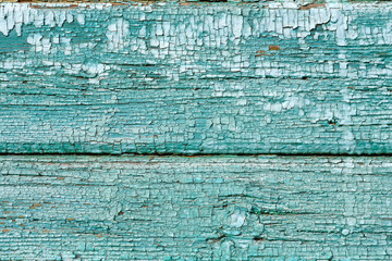 Old blue plank wooden wall texture background