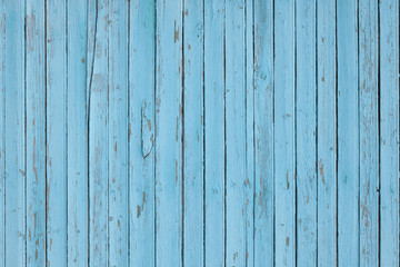 Light blue colored vertical wood planks background texture