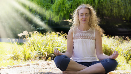 Meditation am Morgen.