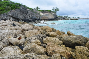 Fototapeta na wymiar Blue Lagoon Island, Bahamas