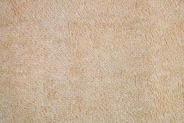 Yellow towel cloth texture